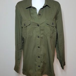 Green button up Women's Old Navy